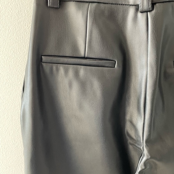 Zara Faux Leather High Waist Pants | S - Picture 7 of 11